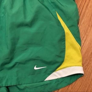 Green nike shorts